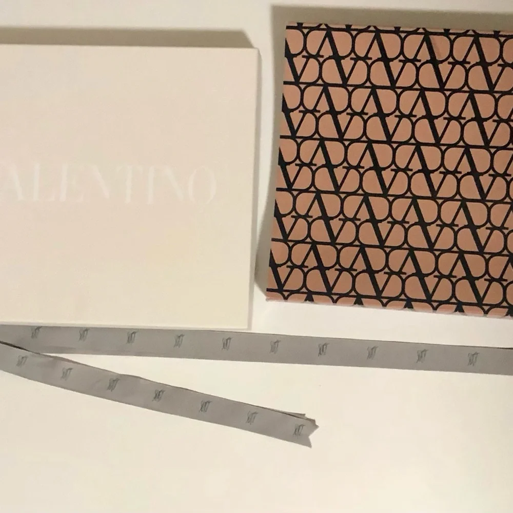 Valentino Designer Logo Empty Gift Box 12.75x11x1.75” Excellent Condition